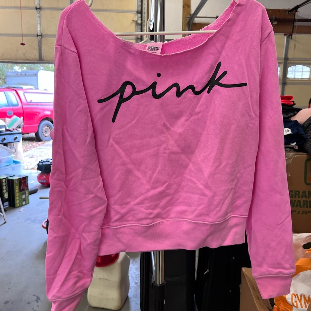 Pink off the shoulder top